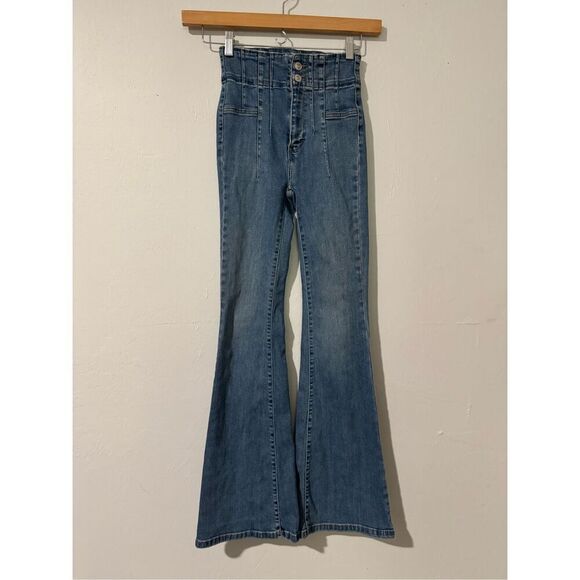 We The Free Jayde flare high rise jeans 24 - Picture 2 of 12